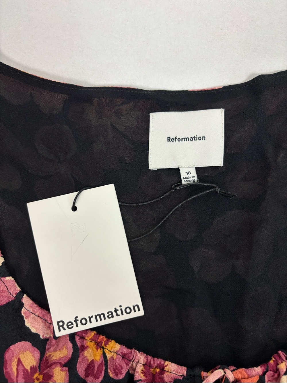 Reformation Kiley Floral Print Midi Dress Floral Print Size 10 - Picture 9 of 15